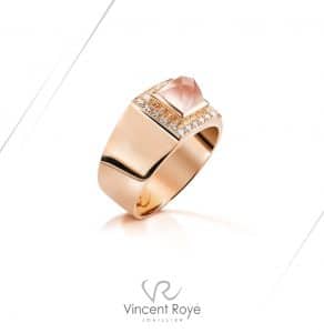 antique or rose quartz rose